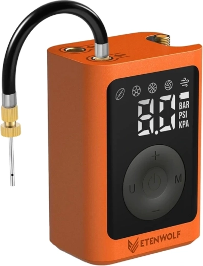 Elektrická pumpa na míče Etenwolf P300 Plus 3200 mAh – Oranžová