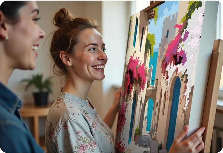 Hotové dílo snadno vystavíte