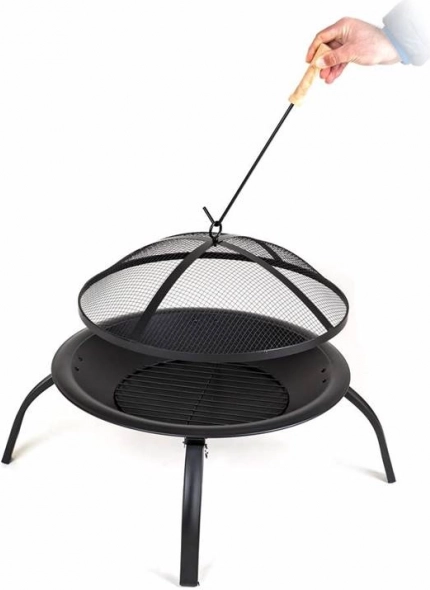 Pevná kovová konstrukce s žáruvzdorným lakem