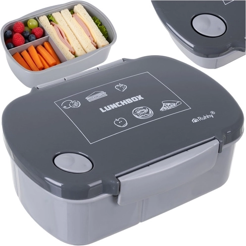 Lunchbox Ruhhy 800 ml šedý