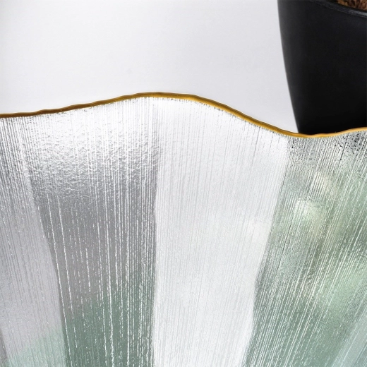 Texturované čiré sklo imitující křišťál