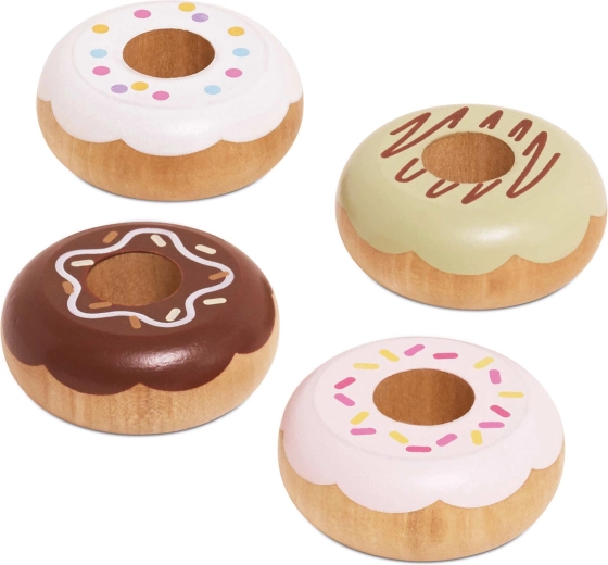 Dřevěné donutky pro dětskou kuchyňku Le Toy Van (4 ks)