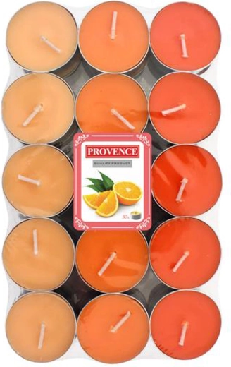 Vonné čajové svíčky Provence pomeranč 30 ks