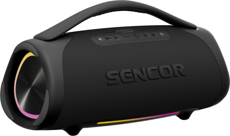 Bluetooth reproduktor resonex mega s výkonem 190 w, ipx7 a led osvětlením
