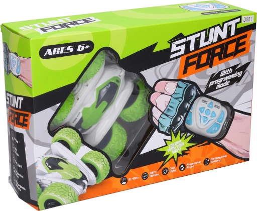 RC auto s ovladačem na zápěstí 14 cm, 2.4 GHz se světly a programováním