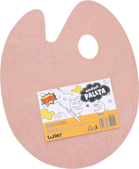 Dřevěná paleta pro malování 24x30cm