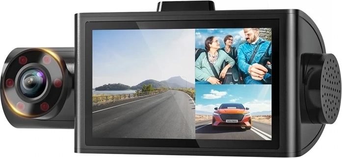 WOLFBOX i07 trojitá palubní kamera s Wi-Fi a GPS