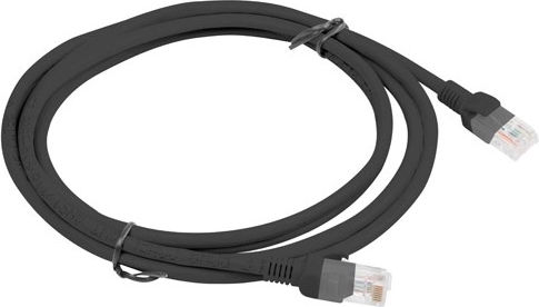Síťový kabel patch kabel Cat 5e UTP 2 m černý