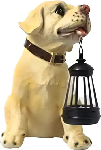 Realistická soška pejska jako designový akcent