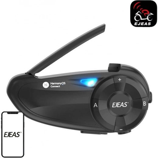 motocyklový interkom EJEAS Q7 s Bluetooth 5.1 a dosahem 800 m