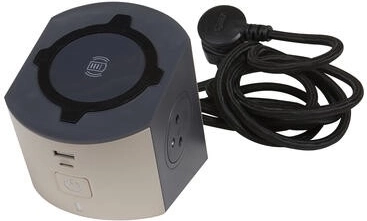 Prodlužovací stanice s indukční nabíječkou a USB A/C, 2 zásuvky 2P+E, 16 A