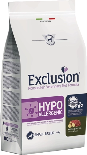 Exclusion Hypoallergenic Small Breed granule pro malé psy s koňským masem a bramborami 2 kg