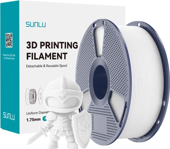 Sunlu PLA+ filament 1,75 mm – bílý