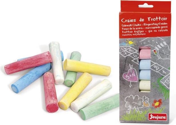 Velké barevné křídy 10 ks JEUJURA