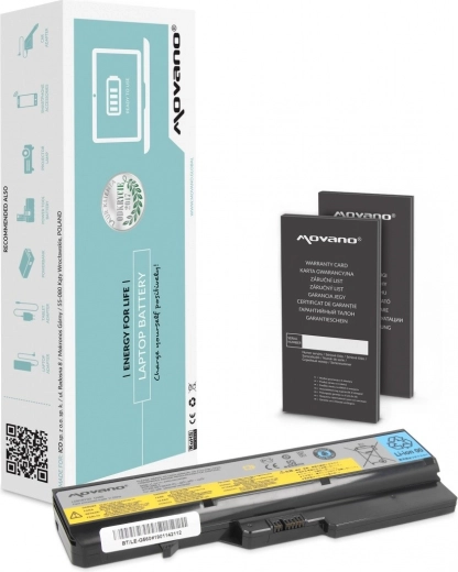 Baterie Movano L09L6Y02 pro notebooky Lenovo B570/G560/G570/G770 (Li-ion, 4400 mAh, 48 Wh)