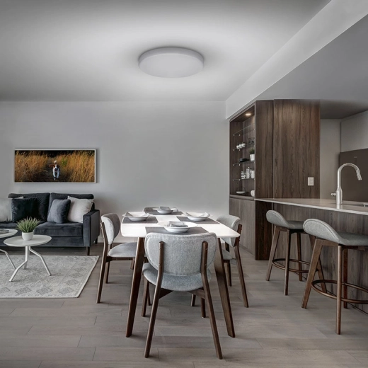 Elegantní nízkoprofilový design pro strop i stěnu