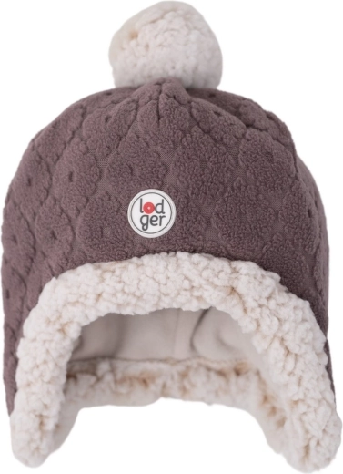 Lodger fleecová čepice Hatter Folklore Fleece mauve (1–2 roky) - 1 kus