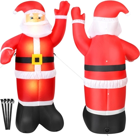 Nafukovací Santa Claus Zortiva s LED osvětlením 180 cm