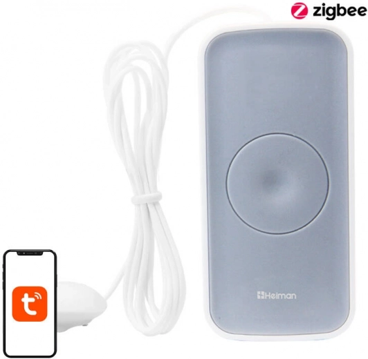 Chytrý senzor úniku vody HEIMAN HS1WL‑E Zigbee Tuya