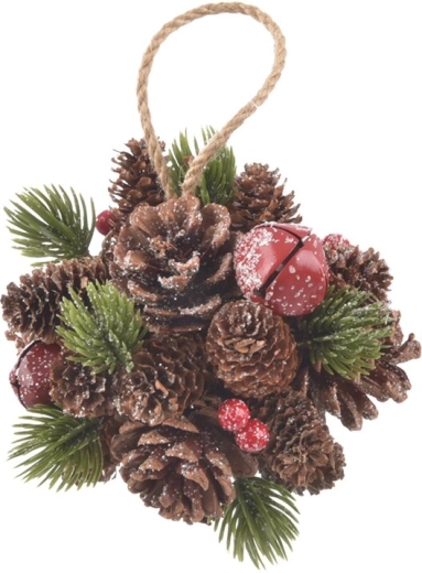 Závěsná koule ve tvaru šišky BELL 12 cm