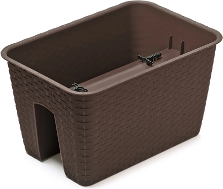 Květináč na zábradlí Ratolla 40 cm umbra