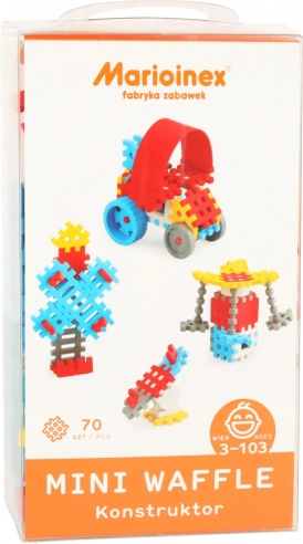 Konstrukční kostky Mini Wafle 70 ks pro chlapce Marioinex