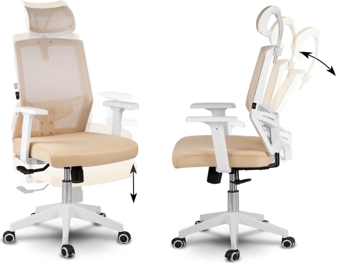 Houpací mechanismus s aretací a plynulé nastavení výšky