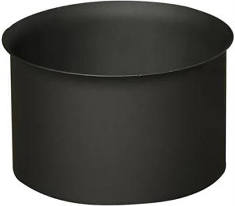 Kouřová zděř 120 mm, tloušťka 1,5 mm, černá