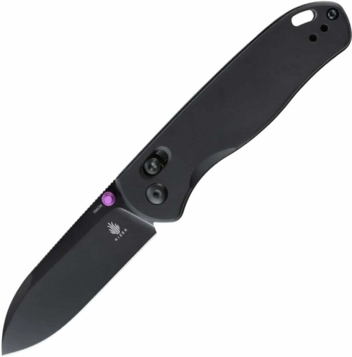 Kizer Drop Bear – černý kapesní nůž z hliníku (154CM, EDC)