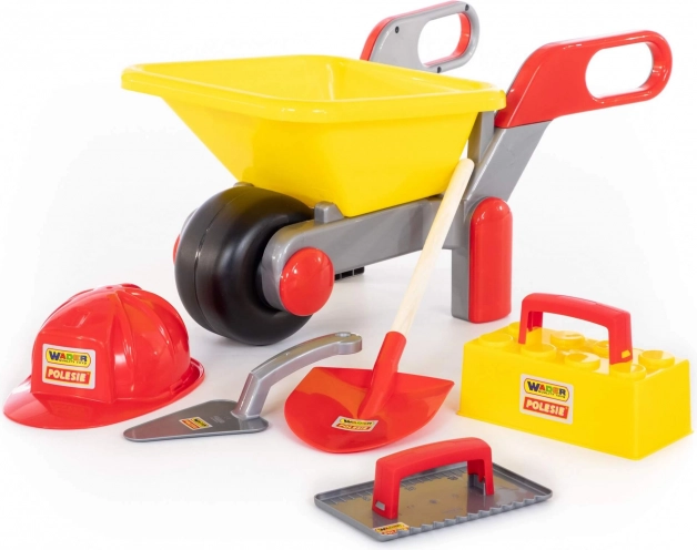 Dětská stavební sada Wader Polesie s kolečkem