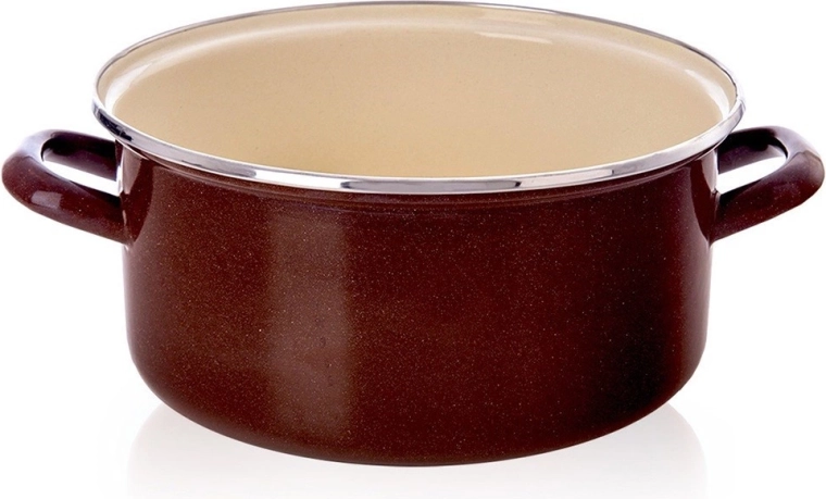 Emaliovaný hrnec Brown 26 cm, 5 l Orion