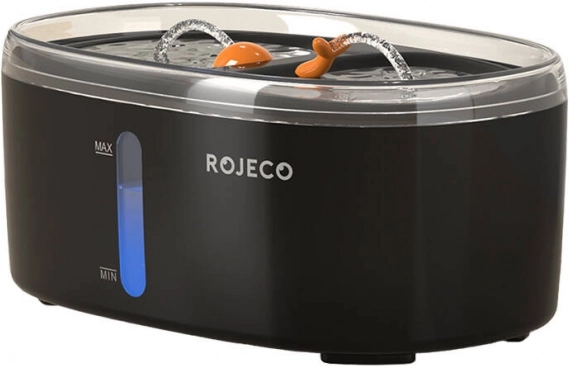 Vodní fontána pro domácí zvířata Rojeco 2,5 l – černá