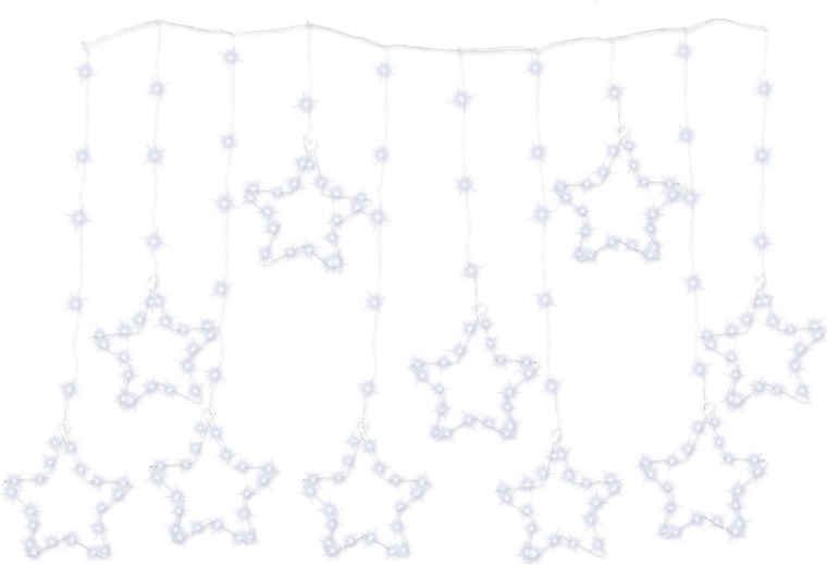 Retlux světelný závěs s hvězdami, 171 LED, 1,2 m