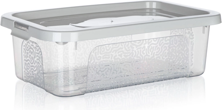 Úložný box Multibox 4,5 l s víkem a klipy, 32 × 19 × 10 cm