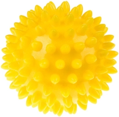 Fizjo rehabilitační masážní míček s bodlinami 6,6 cm žlutý - 1 kus