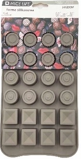 Silikonová forma na pralinky, 24 prvků, 14 × 23 cm