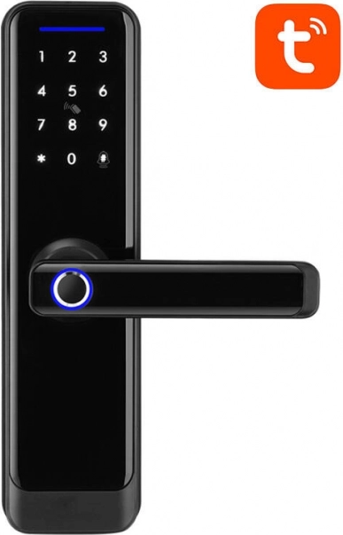 Chytrý digitální zámek Avatto ZigBee černý