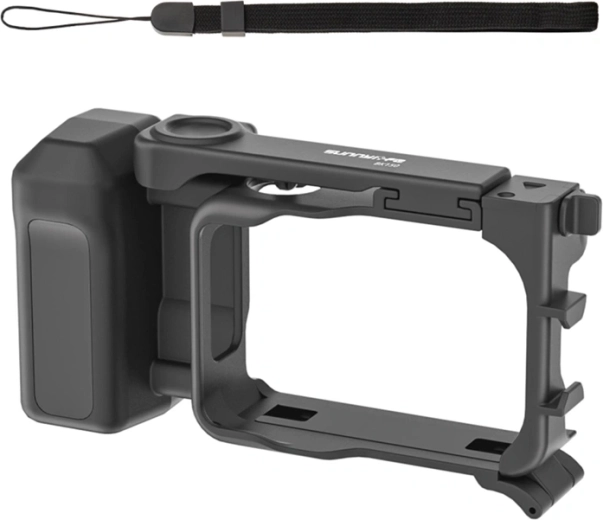 Sunnylife sada pro vlogování pro Insta360 GO Ultra s šňůrkou na krk a paticí cold shoe (černá)