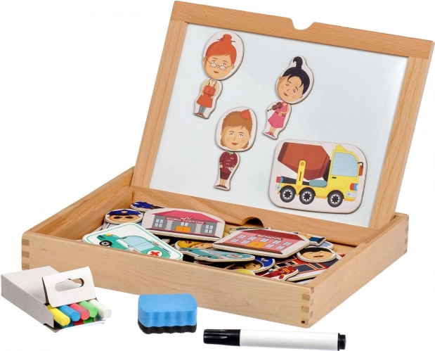 Magnetická hra v kufříku – Uhádneš mé povolání? LUCY & LEO