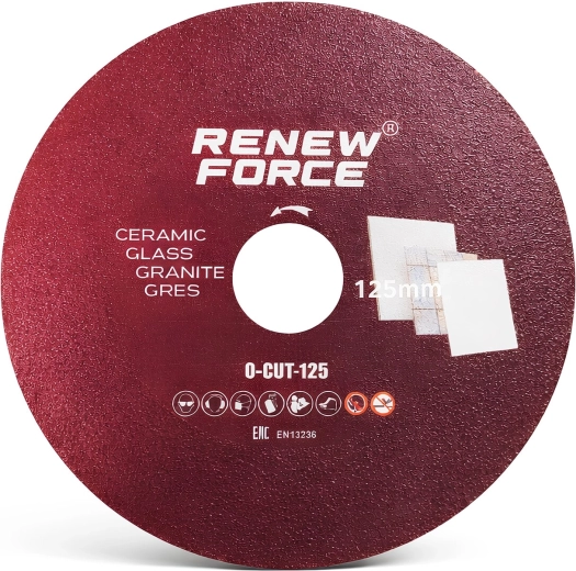 Diamantový kotouč Renew Force o-cut 125 mm na řezání gresu a keramiky - 1 kus