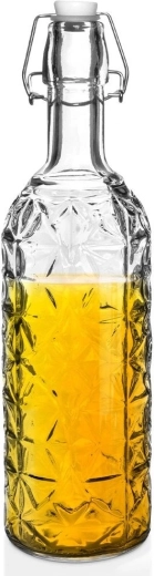 Skleněná láhev s klipem 750 ml