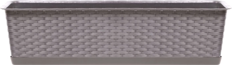 Truhlík s miskou Ratolla Case 39 cm mocca