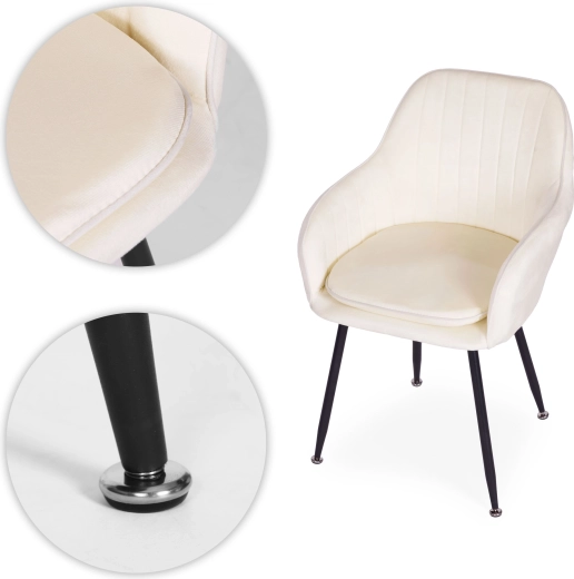 Stabilní ocelové nohy s ochranou podlahy