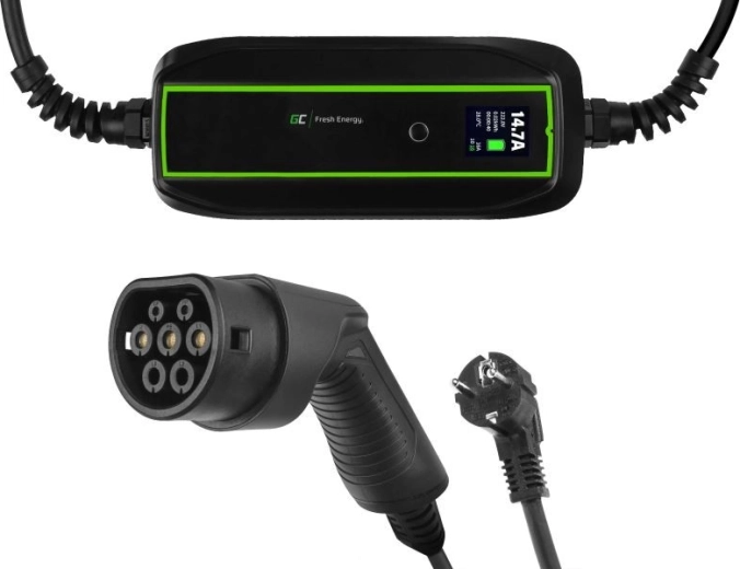 Green Cell mobilní nabíječka pro elektromobily 3,6 kW Schuko – Type 2