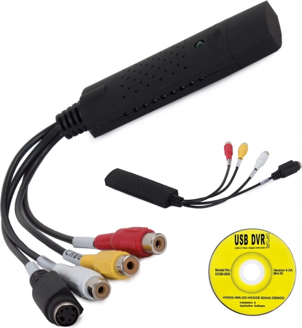 USB video grabber pro převod VHS a analogového AV do PC