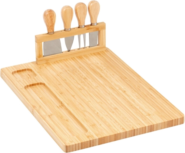 Přírodní bambus a nerezová ocel