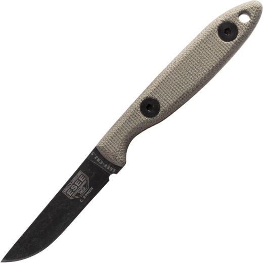 ESEE CR 2.5 Camp-Lore outdoorový nůž, 6,3 cm, micarta, pouzdro z kůže