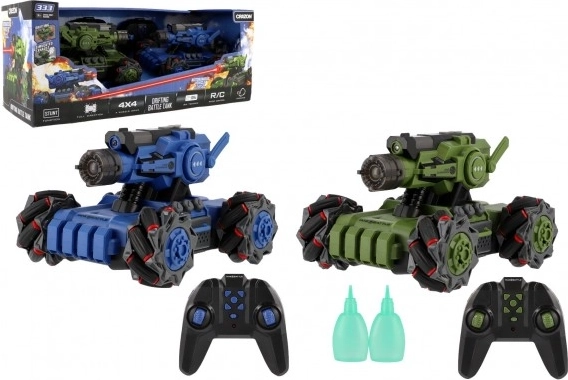 RC tanky se soubojem 2,4 GHz – sada 2 kusů s kouřovým efektem a světly