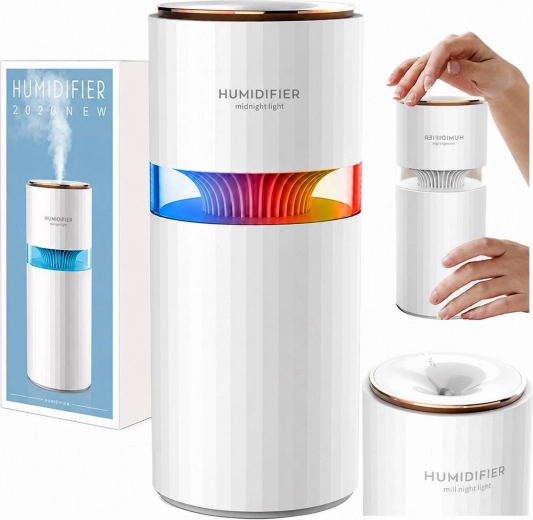 Zvlhčovač vzduchu a aroma difuzér do auta s LED podsvícením 400 ml - 1 kus