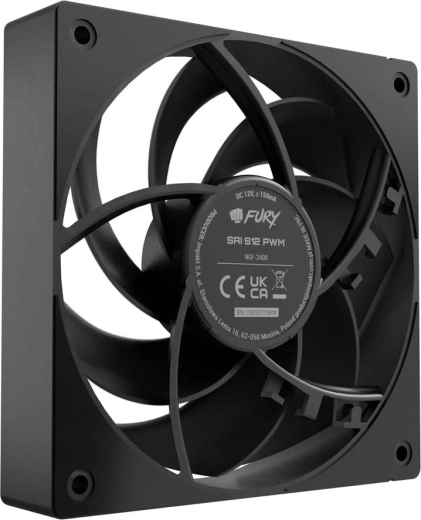 Ventilátor Fury Sai S12 PWM černý